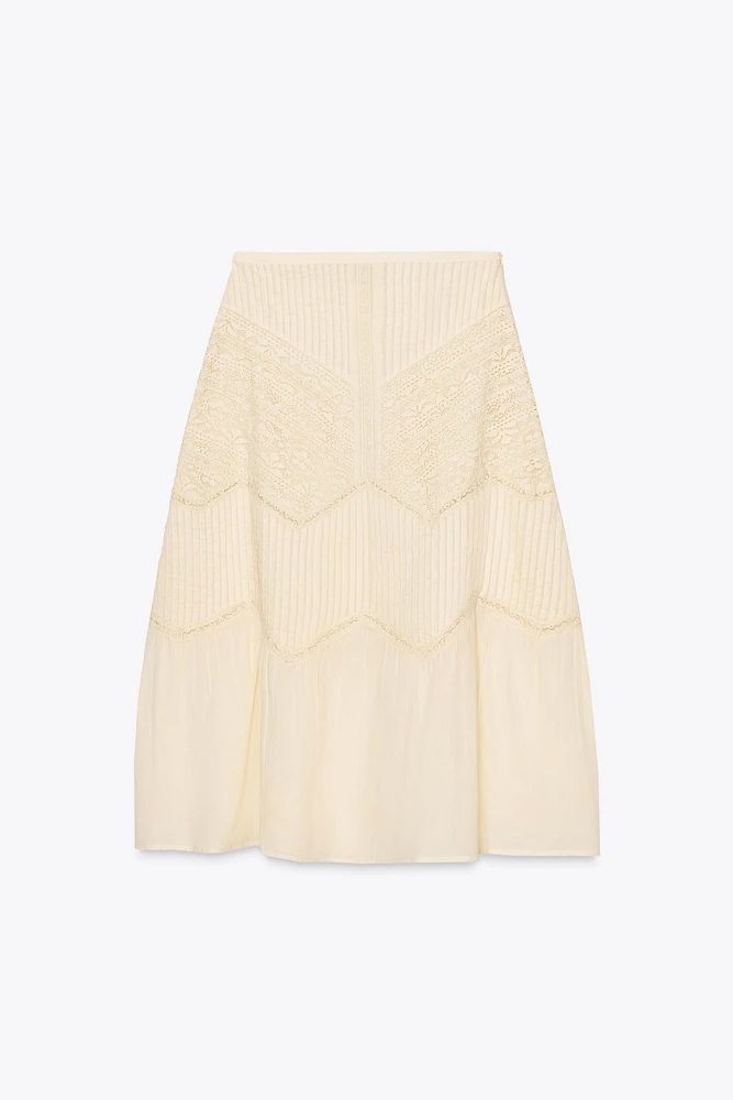 JUPE MIDI DENTELLE ZW COLLECTION
