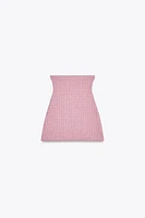 HIGH-WAISTED STRETCH MINI SKIRT