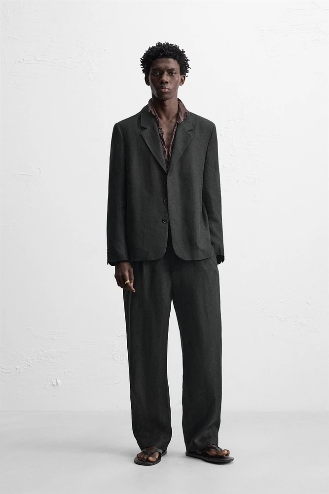 100% LINEN SUIT PANTS