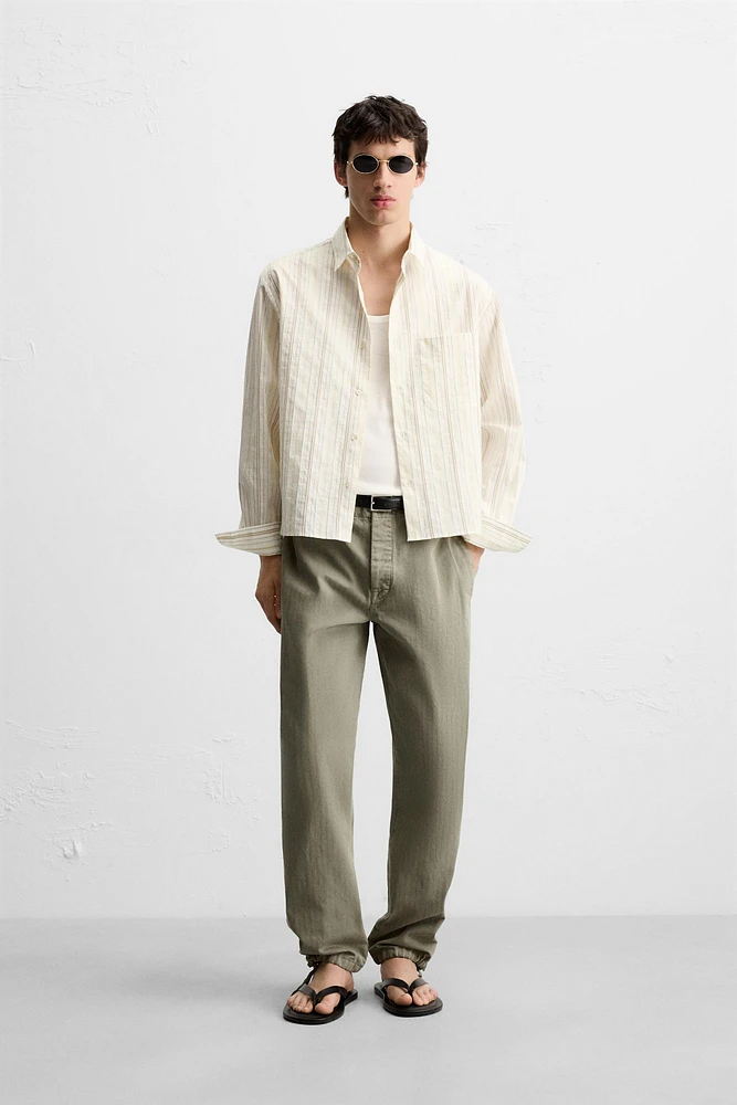 CHEMISE RAYURES CONTRASTÉES