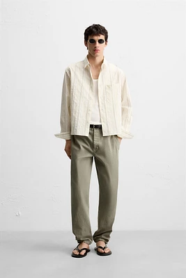 CHEMISE RAYURES CONTRASTÉES
