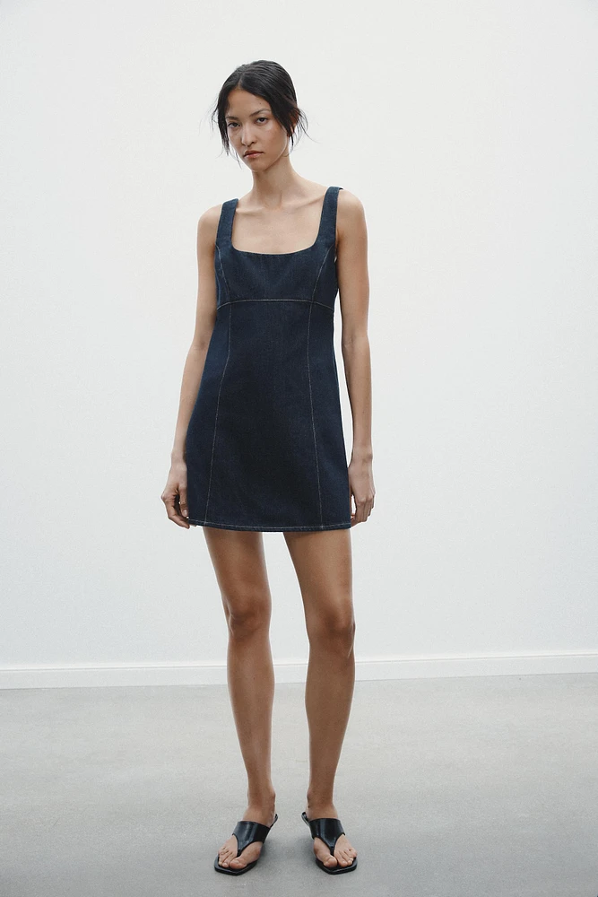 DENIM TRF DRESS