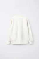 TEXT SWEATSHIRT AND FLARE LEGGINGS SET