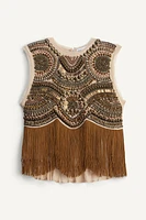 TOP BRODÉ FRANGES LIMITED EDITION