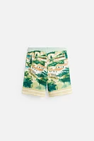 LANDSCAPE PRINT SHORTS