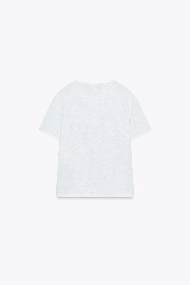 DOUBLE TEXT EFFECT T-SHIRT