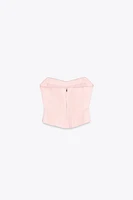 TOP FAÇON CORSET SATINÉ