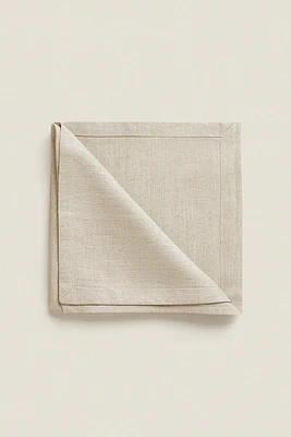 SET OF PLAIN COLORED LINEN NAPKINS (SET 2)