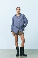 OVERSIZED POPLIN SHIRT