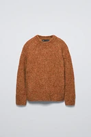 WOOL BLEND KNIT SWEATER