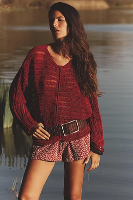 LACE KNIT SWEATER