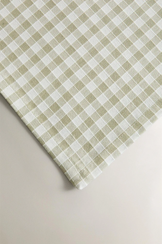 GINGHAM COTTON NAPKINS (SET OF 2)