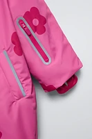 WATER REPELLENT AND WINDPROOF FLORAL HOODED SNOW SUIT SKI COLLECTION