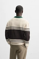 TEXTURED KNIT POLO SHIRT