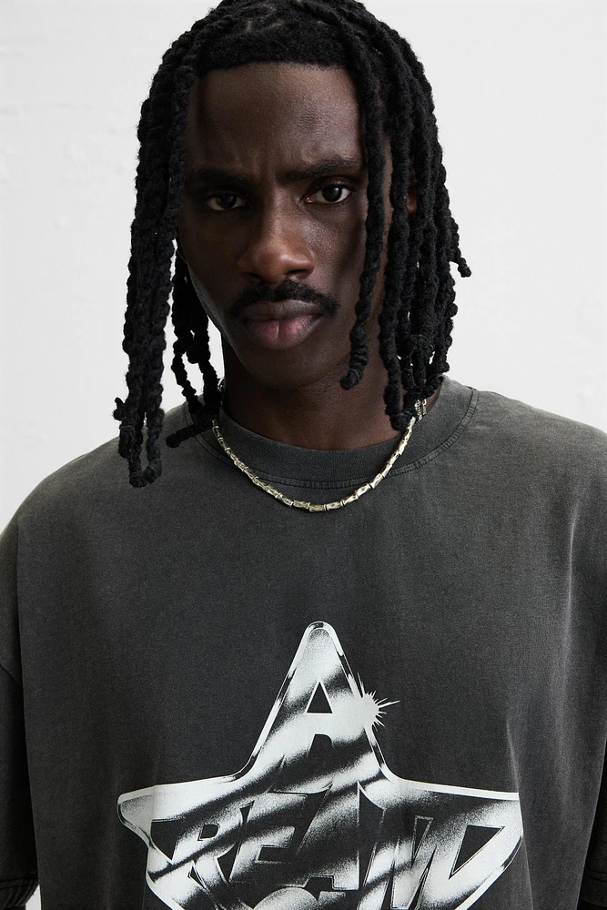 T-SHIRT DÉLAVÉ IMPRIM