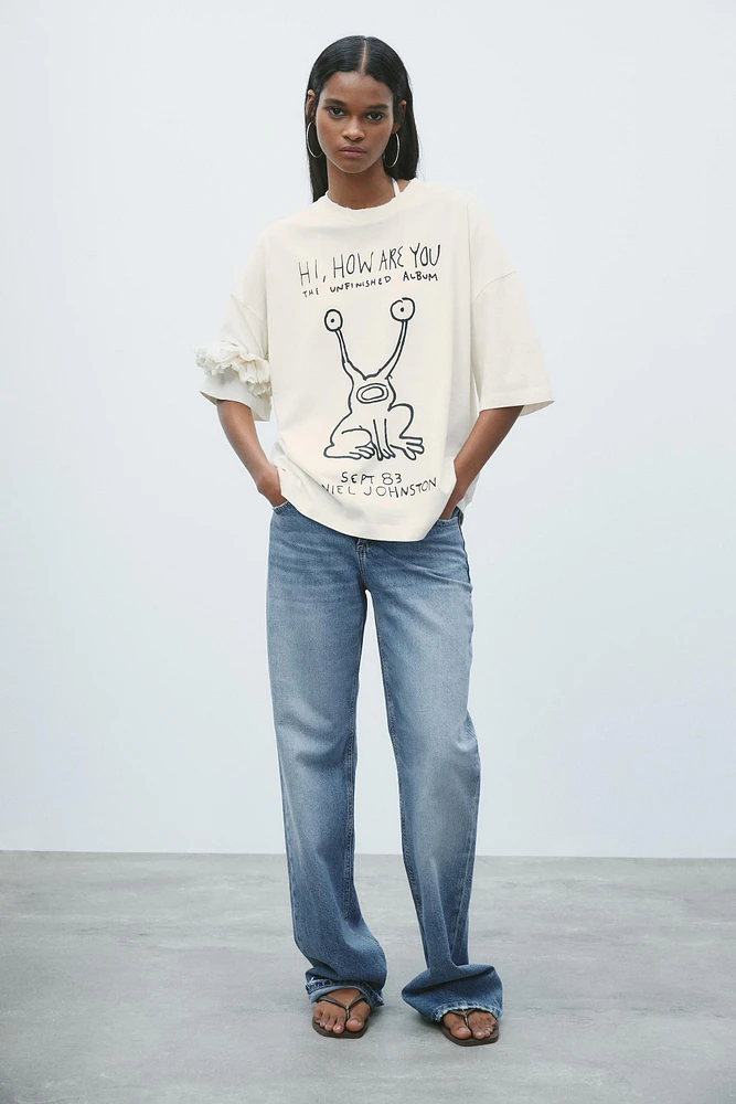 DANIEL JOHNSTON WASHED EFFECT T-SHIRT