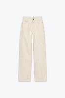 Z1975 STRIPED HIGH-WAIST STRAIGHT FULL-LENGTH JEANS
