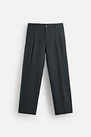 PLEATED REGULAR FIT PANTS