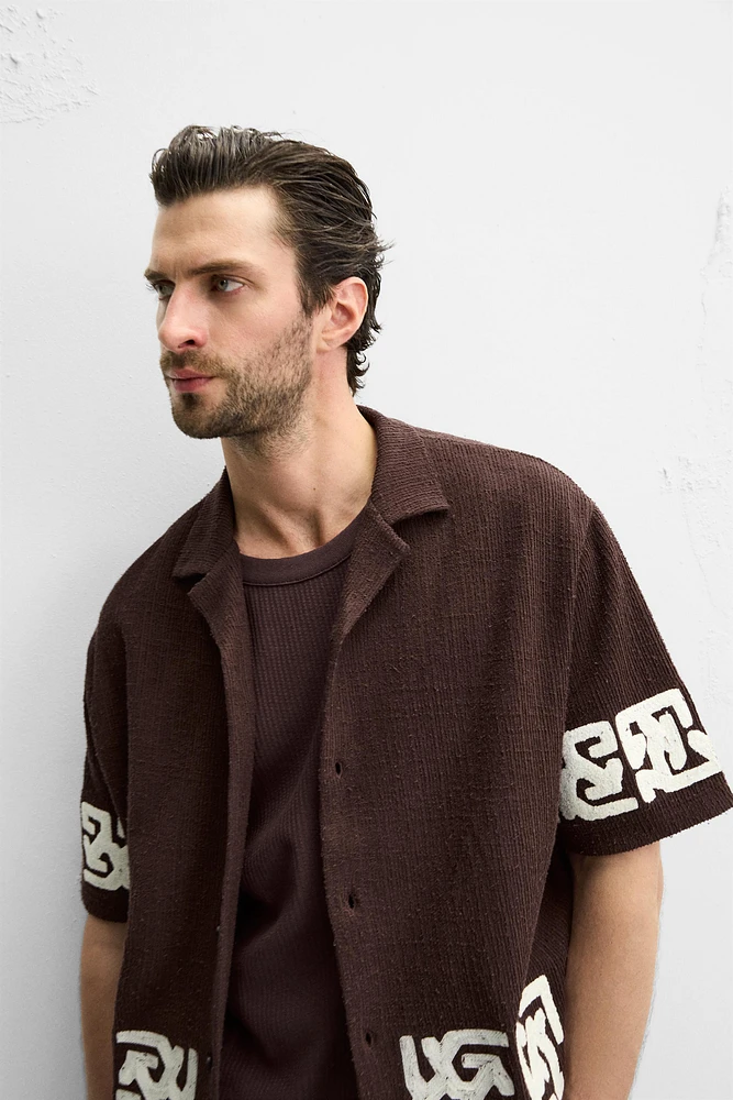CHEMISE RELAXED FIT BRODÉE