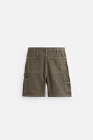 CARPENTER POCKET DENIM SHORTS