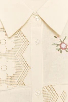 CHEMISE BRODERIES CROCHET