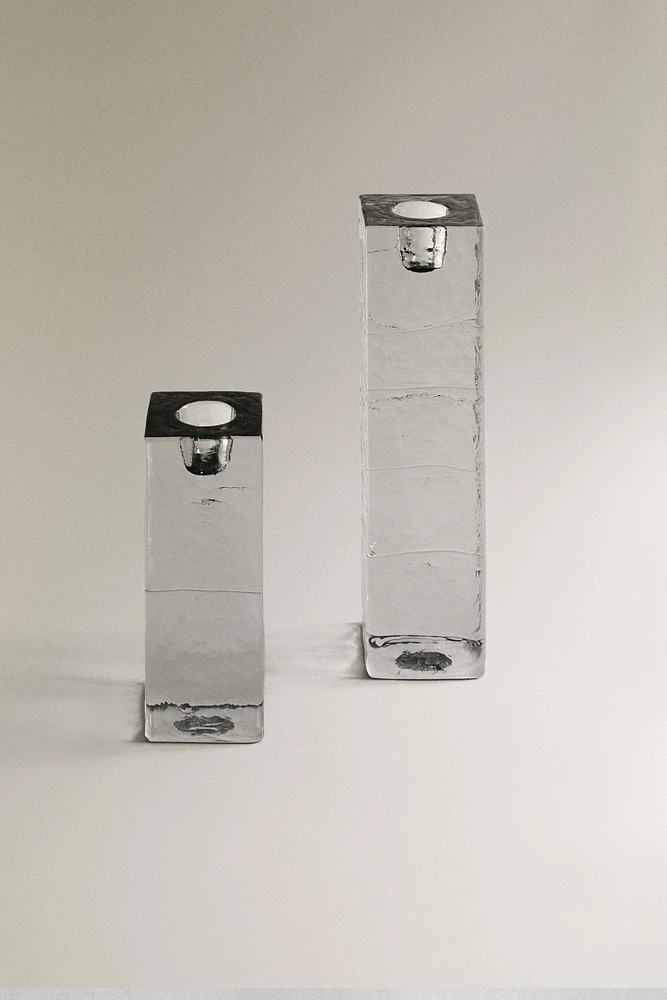 BOUGEOIR CRISTAL TEXTURISÉ