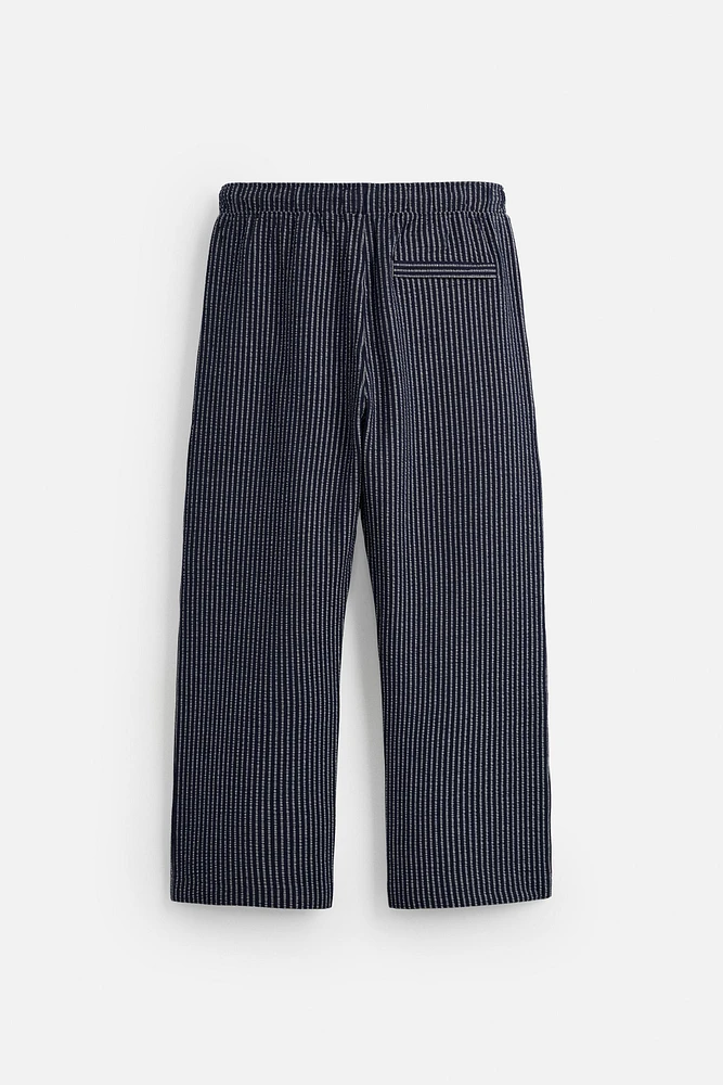 PANTALON RELAXED FIT SEERSUCKER