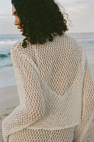 CROCHET LONG SLEEVE TOP