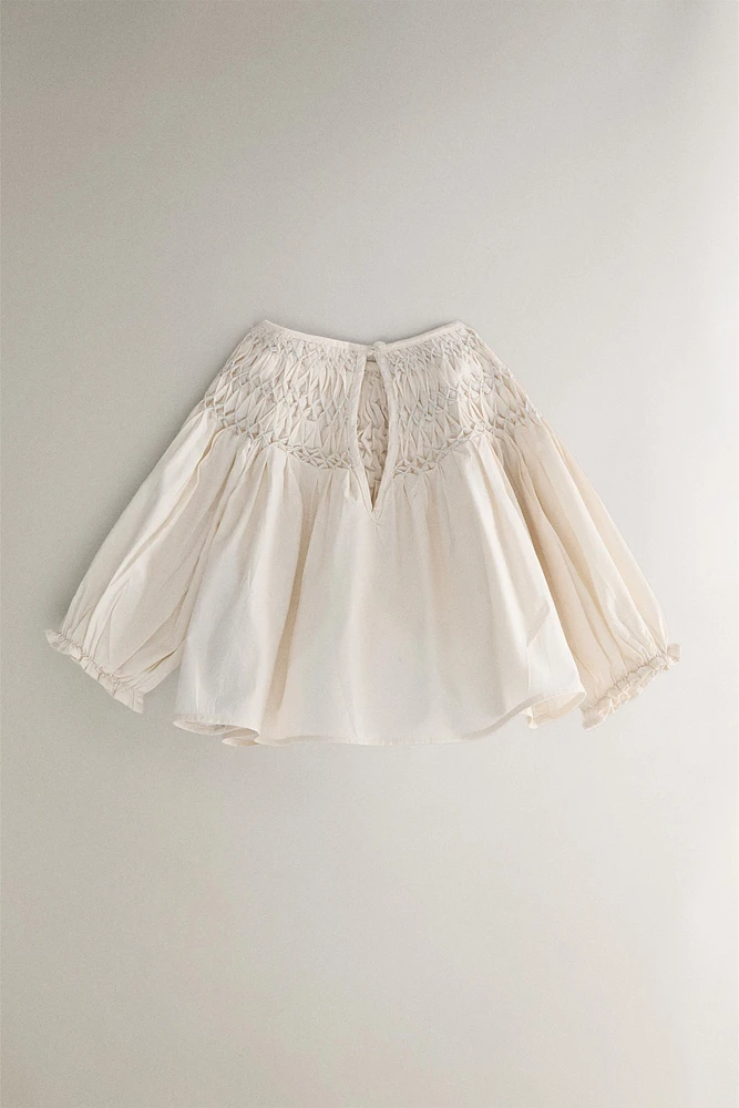 ENSEMBLE BÉBÉ NID D’ABEILLE ENFANT