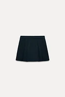 PLEATED SPLIT SKIRT