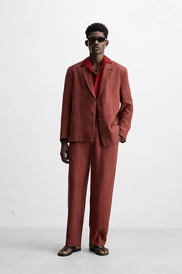 100% LINEN SUIT BLAZER
