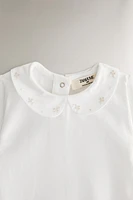 BAVOIR ENFANT BRODERIE FLEURS