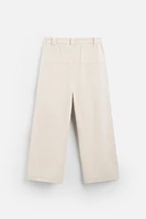 HERRINGBONE WIDE FIT PANTS