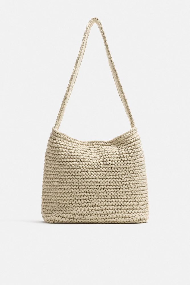 SAC PORTÉ ÉPAULE MACRAMÉ
