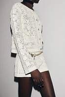 CROCHET BUTTON JACKET
