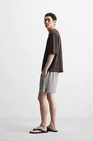 BERMUDA RELAXED FIT DÉLAVÉ