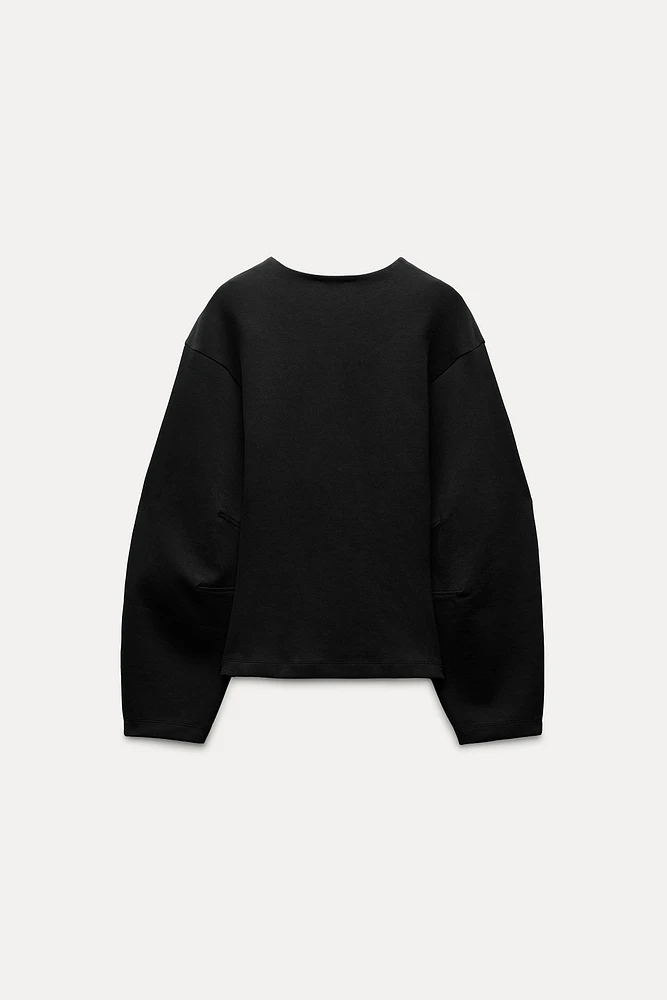 FITTED INTERLOCK SWEATSHIRT