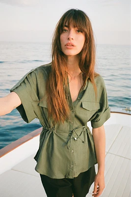 CHEMISE SAFARI EN LIN