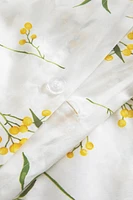 DRAP DE DESSUS SATIN IMPRIMÉ MIMOSA