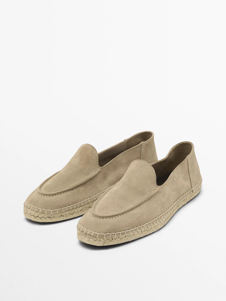 Espadrilles avec bord mocassin