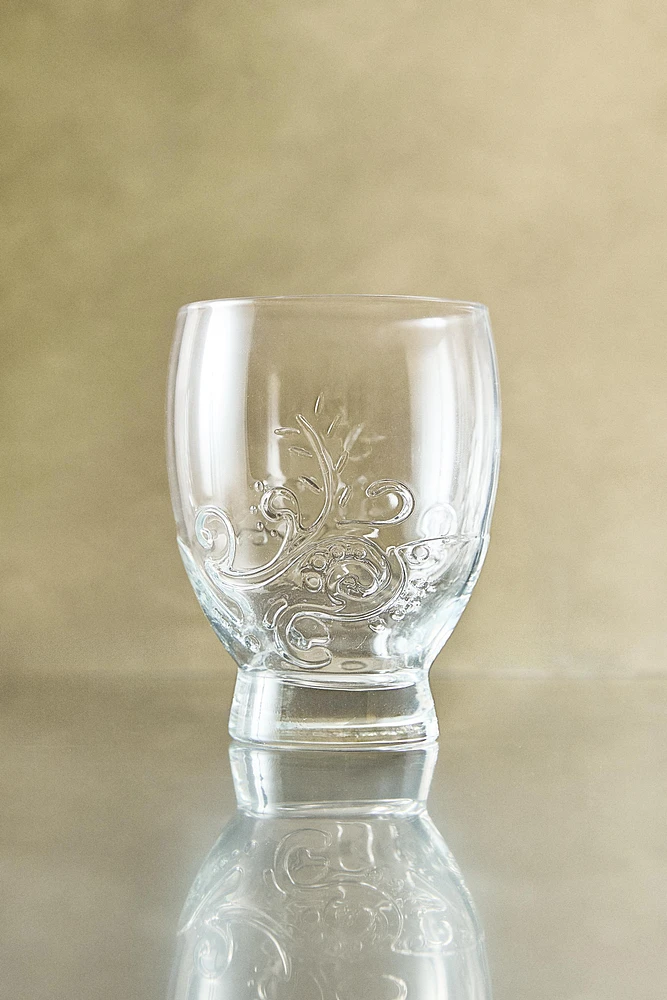 VERRE RELIEF FLORAL