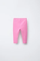 LOT DE DEUX LEGGINGS RIB IMPRIMÉ FLEURS