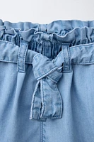 BERMUDA EN DENIM FLUIDE