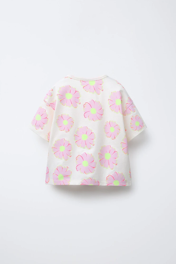 FLORAL PRINT T-SHIRT