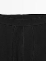 Plain cotton blend boxers