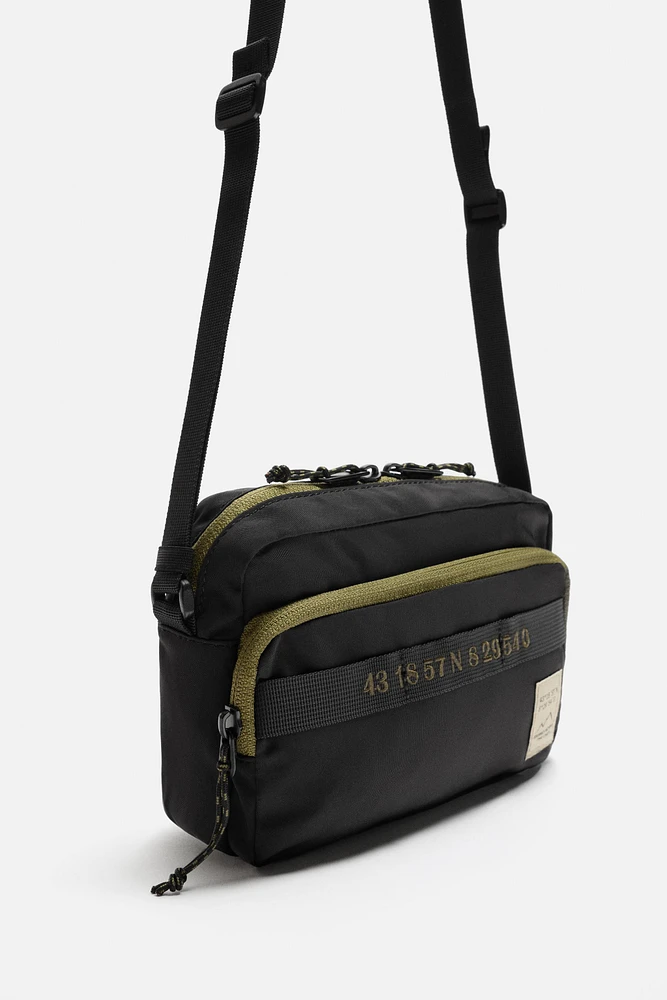 CONTRAST TECHNICAL CROSSBODY BAG