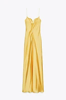 SATIN LONG DRESS