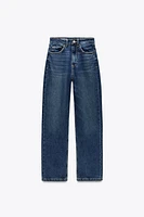 HIGH-WAISTED TRF MOM FIT JEANS