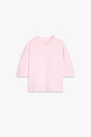 WASHED EFFECT PLUSH SWEATSHIRT