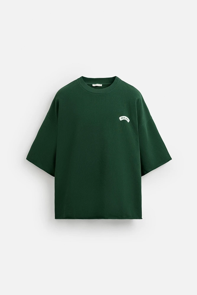 CONTRAST PATCH SWEATSHIRT